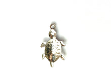 Silver Turtle Charm , Sku#500C36