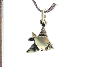 Sterling Silver Fish Charm , Sku#925AG