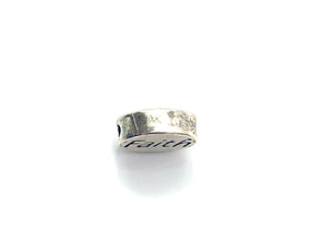 Silver oval (Faith) , Sku#SS632FT