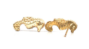 14KGF sea horse stud earrings, 14K gold filled , SKU #T124-1