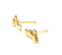 Beautiful 14KGF Multi heart stud , 14K gold fill , SKU #591-4