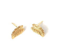 14KGF leaf stud , 14K gold filled , SKU #835-4