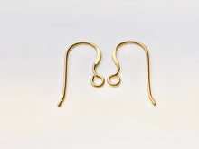 14KGF ear wire flat with no loop , 14K gold filled , sku# 439C(025)