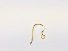 14KGF ear wire flat with no loop , 14K gold filled , sku# 439C(025)