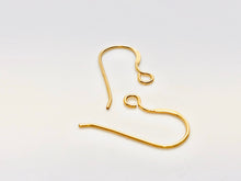 14KGF ear wire flat with no loop , 14K gold filled , sku# 439C(025)