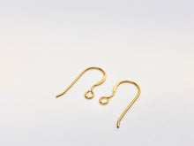 14KGF ear wire flat with no loop , 14K gold filled , sku# 439C(025)