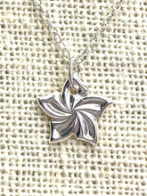 Sterling Silver Flower Pendant, Sku#E8-C