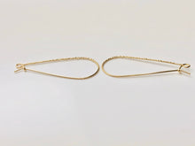 Textured 14KGF ear wire , 14K gold filled , Sku #756-43