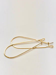 Beautiful flat 14KGF ear wire , 14K gold filled , sku# 757 - 43