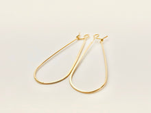 Beautiful flat 14KGF ear wire , 14K gold filled , sku# 757 - 43