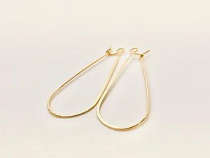 Beautiful flat 14KGF ear wire , 14K gold filled , sku# 757 - 43