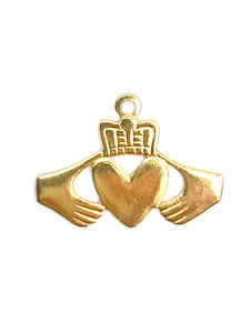 14KGF Claddagh Charm , Sku#529