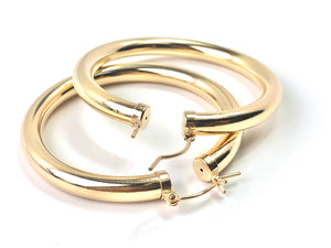 Stunning round 14KGF hoop earrings, 14K gold filled , SKU#090 C 11 Gf