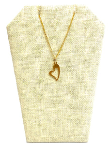 14KGF Heart charm , Sku#603-C