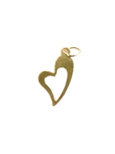 14KGF Heart charm , Sku#603-C