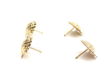 14KGF Seashell Studs , Sku#1820-4