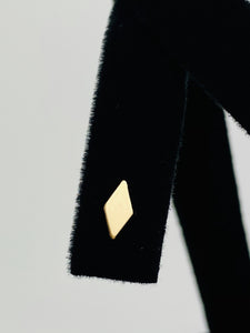 Bold Diamond Shaped Stud Earrings (14KGF) 0.49mm X 7.43mm sku# 5.020-4