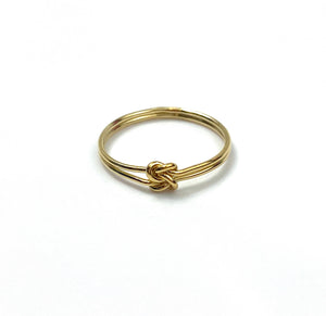 14KGF double knot ring , 14K gold filled , Sku# 405K2R8