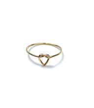 Beautiful 14KGF single heart knot ring , 14K gold filled , Sku#405K1HR7