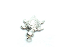 Silver Turtle Charm , Sku#500C36