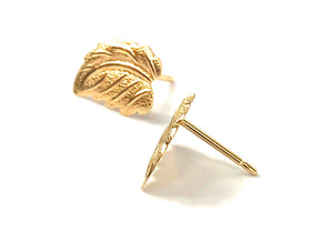 14KGF leaf stud , 14K gold filled , SKU #835-4