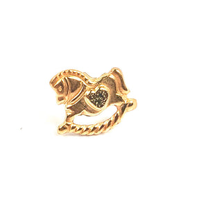 14KGF rocking horse stud , 14K gold filled , SKU1609-4