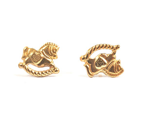 14KGF rocking horse stud , 14K gold filled , SKU1609-4