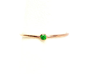 2mm Green 3A CZ Stacking Ring , Sku#4820R7M5