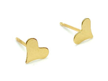 14KGF Heart Studs , Sku#403-4