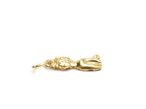 14KGF cat charm , sku#1898-C