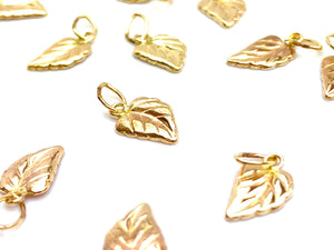 14KGF Leaf charm , Sku#1152-C