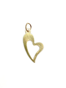 14KGF Heart charm , Sku#603-C