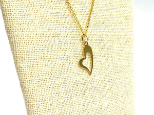 14KGF Heart charm , Sku#603-C