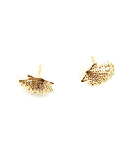 14KGF Seashell Studs , Sku#1820-4