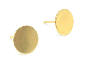 14KGF Pad Earring , Sku#GM240GPGP