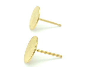 14KGF Pad Earring , Sku#GM240GPGP