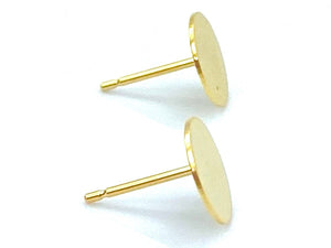 14KGF Pad Earring , Sku#GM240GPGP