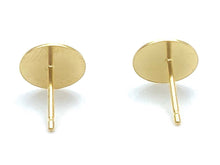 14KGF Pad Earring , Sku#GM240GPGP