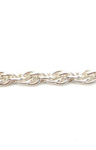 25R 2.5mm sterling silver double rope chain