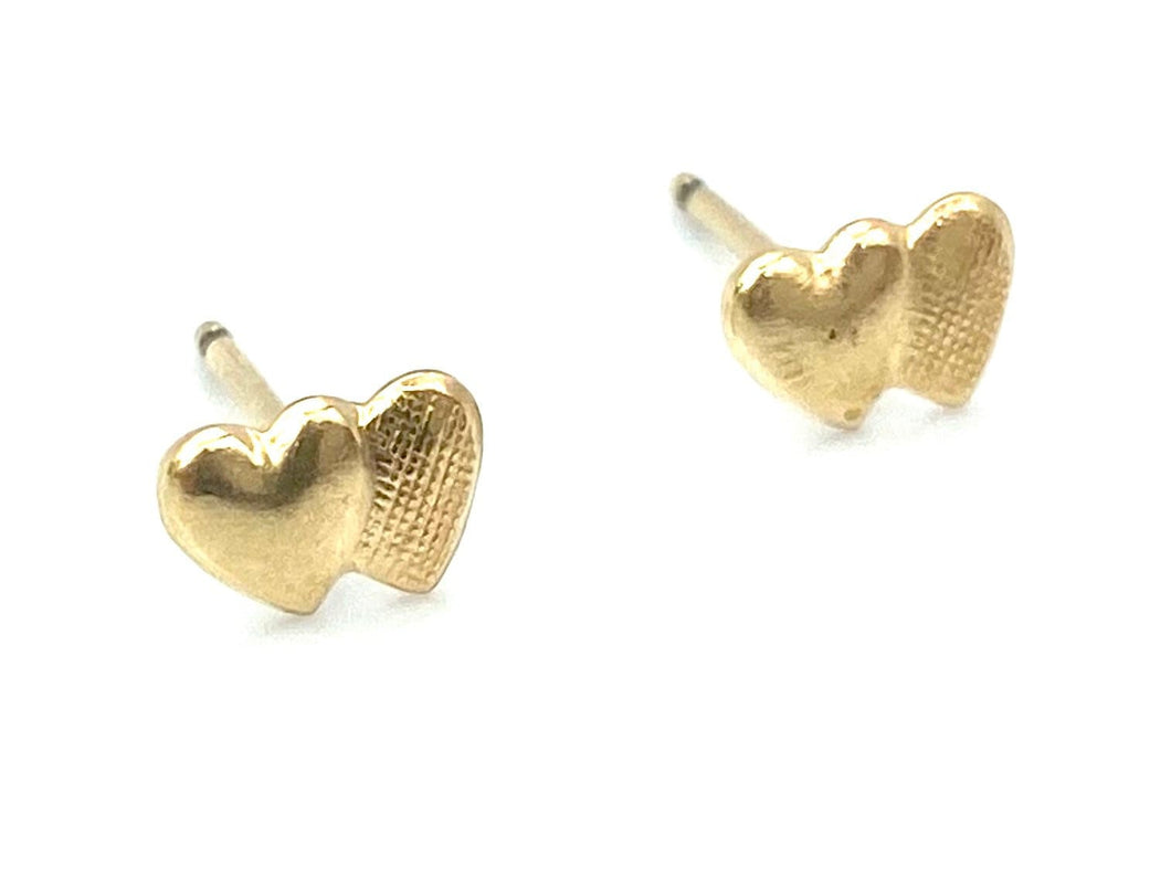 14KGF Double Heart , Sku#113-4