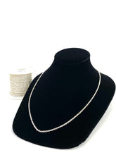 Beautiful 2mm Sterling Silver Rope Chain, SS, Sku:15R