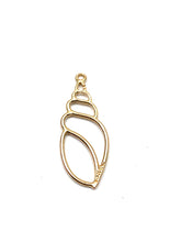 14K sea shell charm, Rose gold, Gold, white gold, SKU#L-104