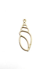 14K sea shell charm, Rose gold, Gold, white gold, SKU#L-104