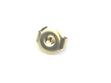 14KGF Ear Clutch Round , Sku#50-1C