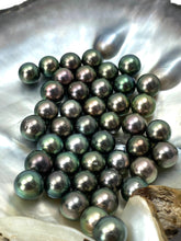 9mm Stunning A+ peacock Tahitian pearls, SKU#10060