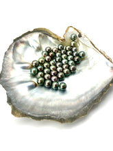 9mm Stunning A+ peacock Tahitian pearls, SKU#10060