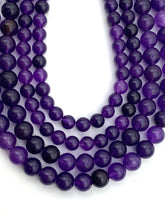 Purple jade bead strand, SKU# A33