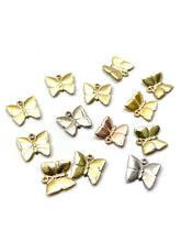 14K gold , Rose gold and white gold , butterfly charm , SKU# L-21