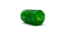 Stunning jade bead, green carved , SKU#10046(JP30)