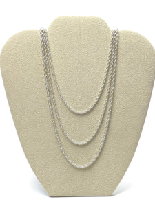 2.2mm sterling silver double rope chain, 18 - 24 inch, SKU# 22R